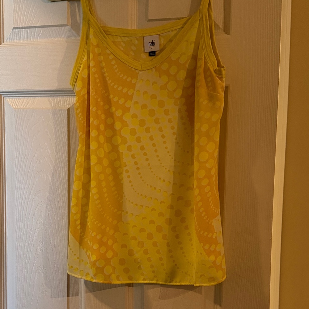 CAbi Yellow Dotted Camisole